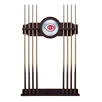 English Tudor Cincinnati Reds Eight Stick Wood Pool Cue Rack