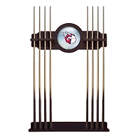 English Tudor Cleveland Guardians Eight Stick Wood Pool Cue Rack