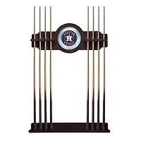 English Tudor Houston Astros Eight Stick Wood Pool Cue Rack