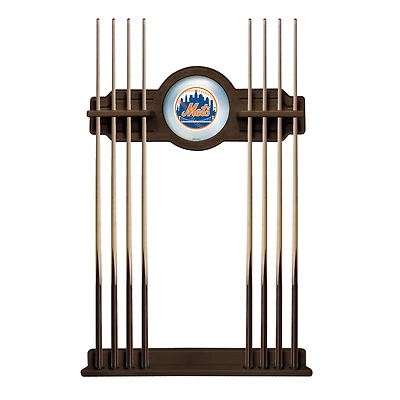 Navajo New York Mets Eight Stick Wood Pool Cue Rack