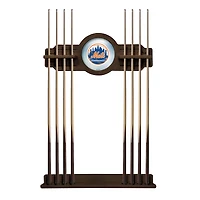 Navajo New York Mets Eight Stick Wood Pool Cue Rack