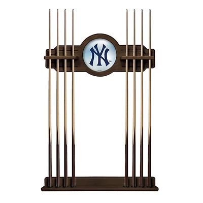 Navajo New York Yankees Eight Stick Wood Pool Cue Rack