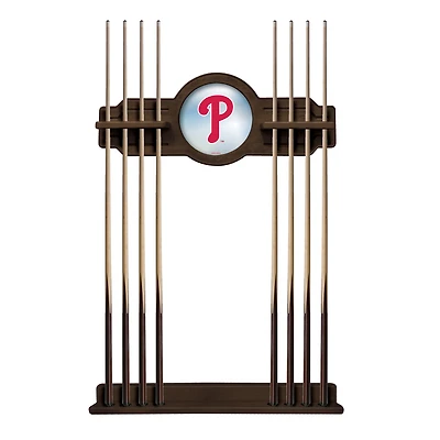Navajo Philadelphia Phillies Eight Stick Wood Pool Cue Rack
