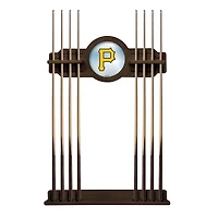 Navajo Pittsburgh Pirates Eight Stick Wood Pool Cue Rack