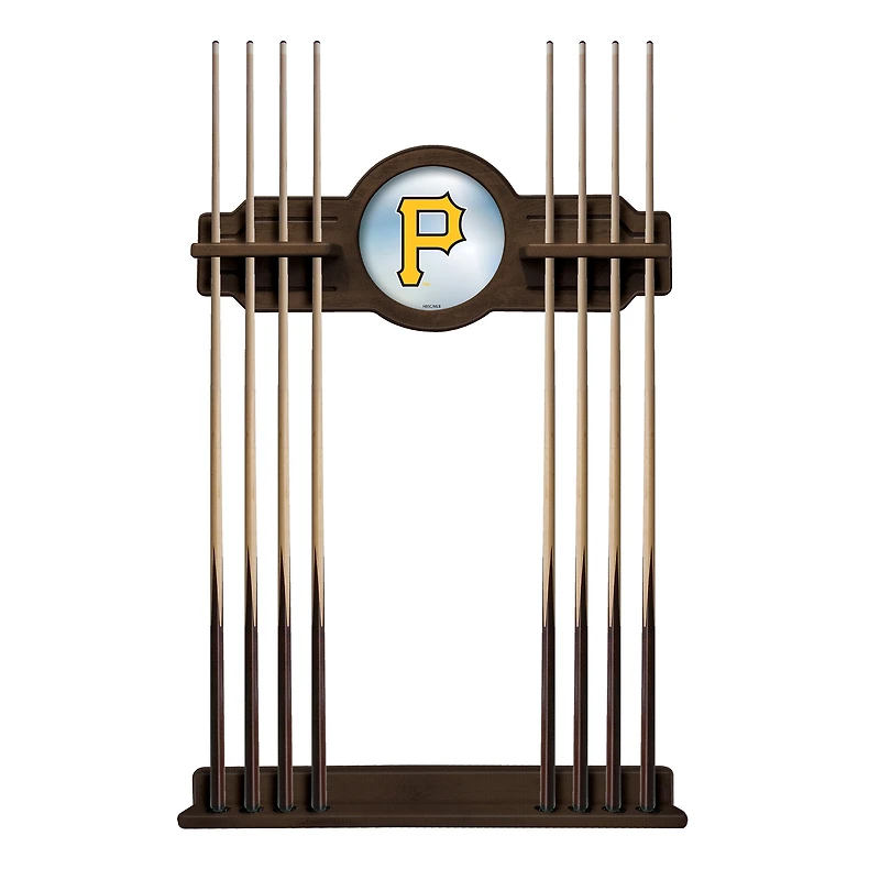 Navajo Pittsburgh Pirates Eight Stick Wood Pool Cue Rack
