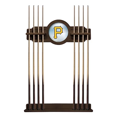 Navajo Pittsburgh Pirates Eight Stick Wood Pool Cue Rack