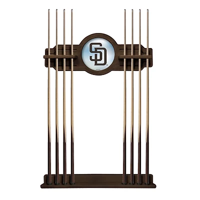 Navajo San Diego Padres Eight Stick Wood Pool Cue Rack