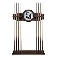 Navajo San Diego Padres Eight Stick Wood Pool Cue Rack