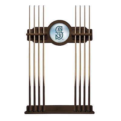 Navajo Seattle Mariners Eight Stick Wood Pool Cue Rack