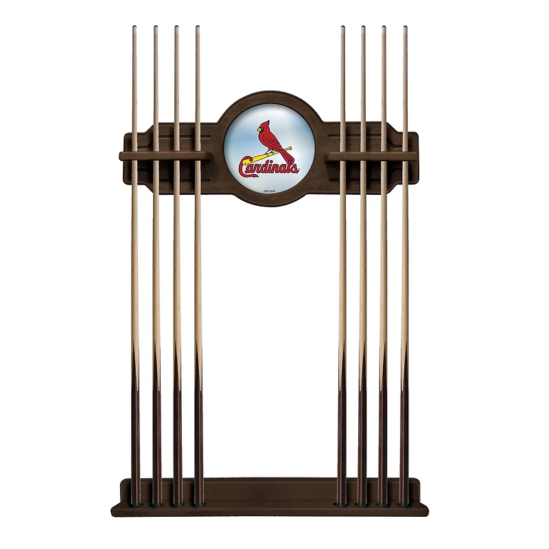 Navajo St. Louis Cardinals Eight Stick Wood Pool Cue Rack