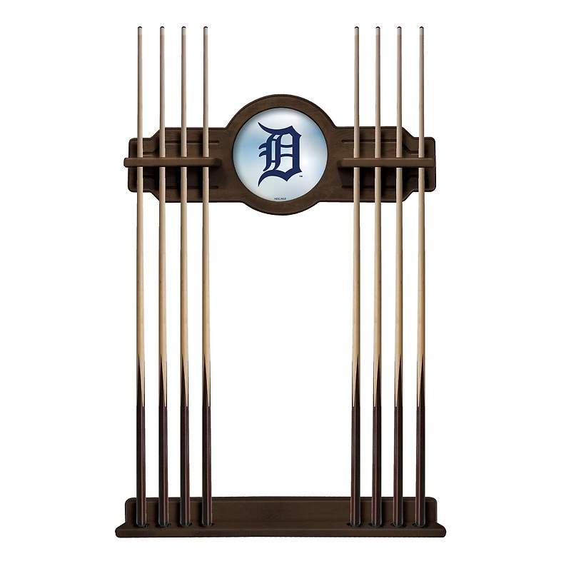 Navajo Detroit Tigers Eight Stick Wood Pool Cue Rack