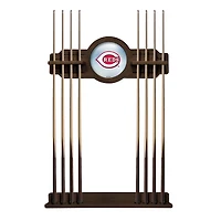 Navajo Cincinnati Reds Eight Stick Wood Pool Cue Rack