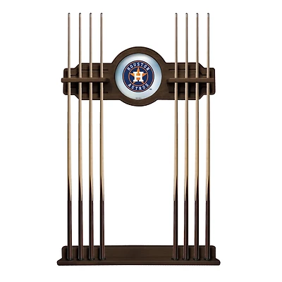 Navajo Houston Astros Eight Stick Wood Pool Cue Rack