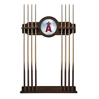 Navajo Los Angeles Angels Eight Stick Wood Pool Cue Rack