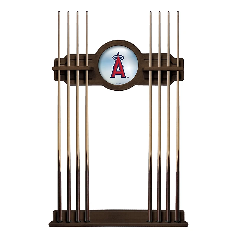 Navajo Los Angeles Angels Eight Stick Wood Pool Cue Rack
