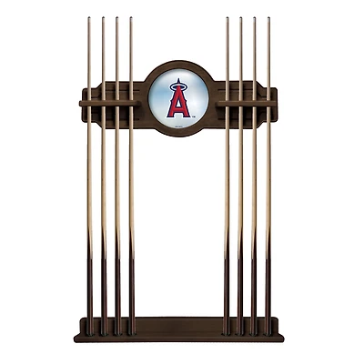 Navajo Los Angeles Angels Eight Stick Wood Pool Cue Rack