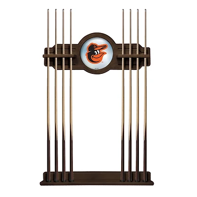 Navajo Baltimore Orioles Eight Stick Wood Pool Cue Rack