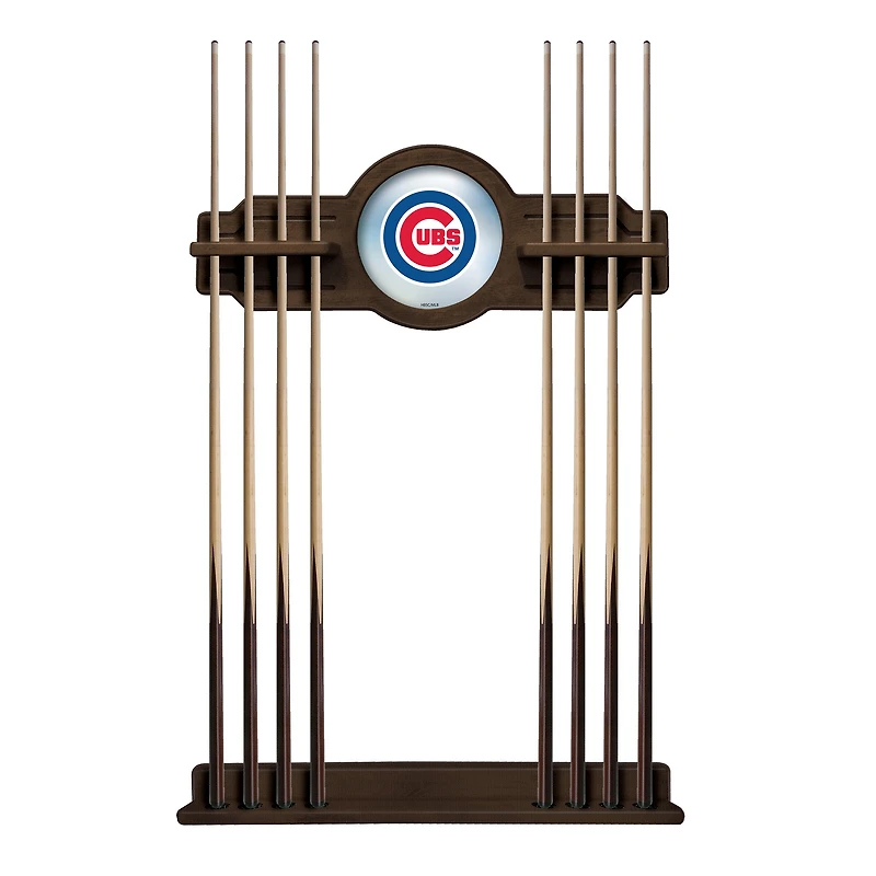Navajo Chicago Cubs Eight Stick Wood Pool Cue Rack