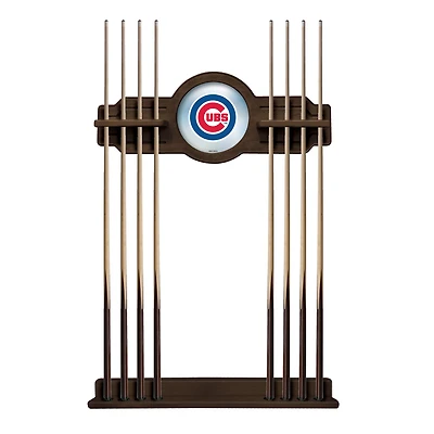 Navajo Chicago Cubs Eight Stick Wood Pool Cue Rack