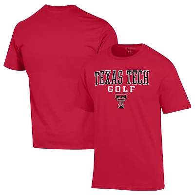 Men's Champion  Red Texas Tech Red Raiders Short Sleeve T-Shirt
