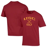 Men's Champion  Cardinal USC Trojans Icon Golf T-Shirt