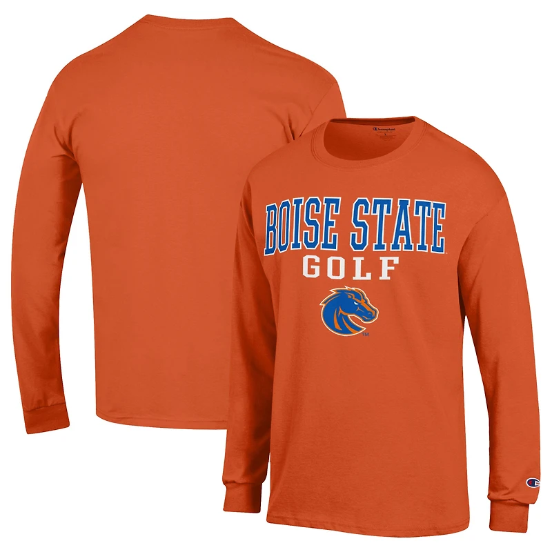 Men's Champion  Orange Boise State Broncos Long Sleeve T-Shirt
