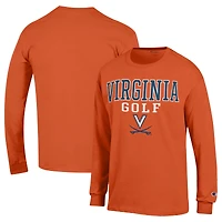 Men's Champion  Orange Virginia Cavaliers Long Sleeve T-Shirt