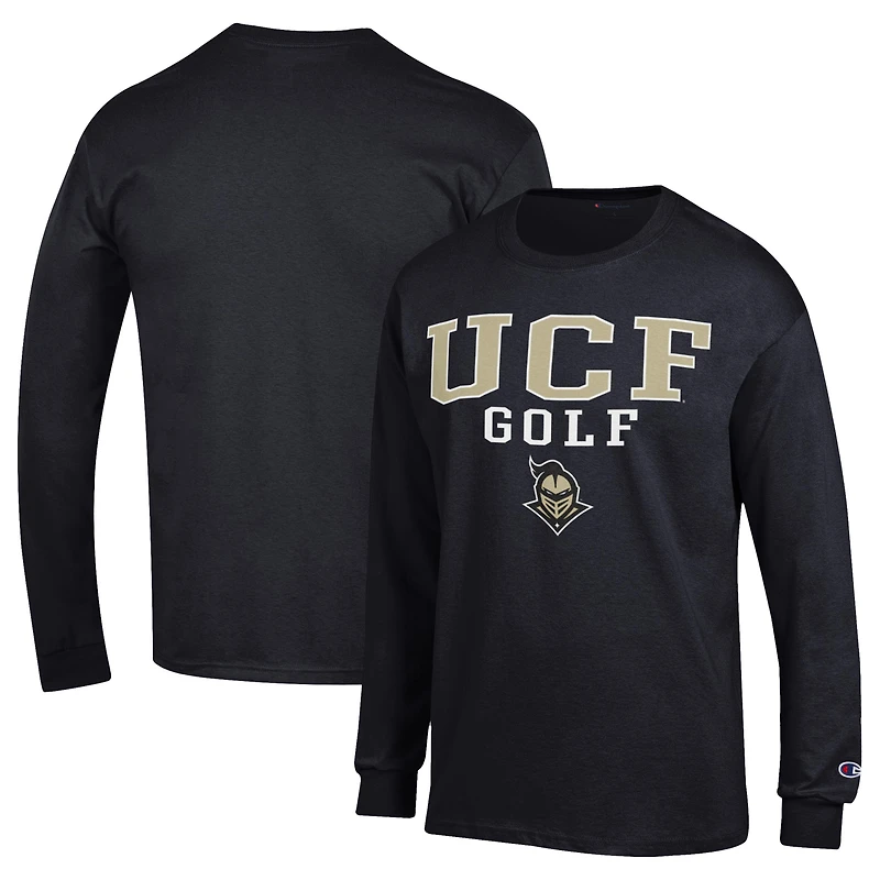 Men's Champion  Black UCF Knights Long Sleeve T-Shirt