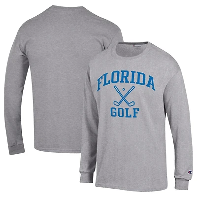 Men's Champion  Gray Florida Gators Long Sleeve T-Shirt