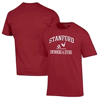 Men's Champion  Cardinal Stanford Cardinal Swim & Dive Icon T-Shirt