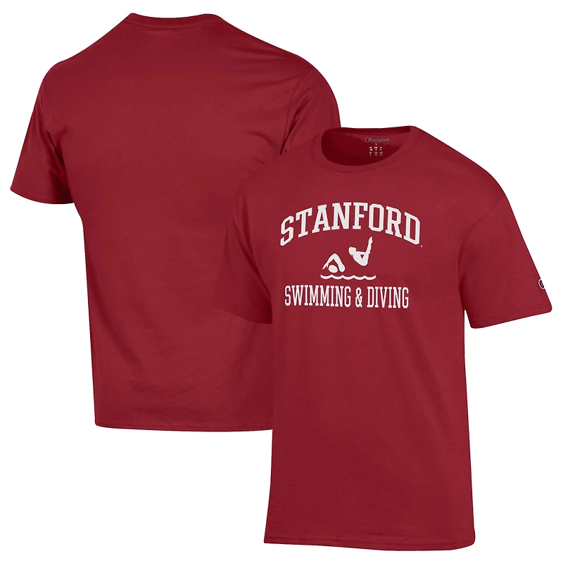 Men's Champion  Cardinal Stanford Cardinal Swim & Dive Icon T-Shirt