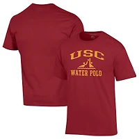 Men's Champion Cardinal USC Trojans Water Polo Icon T-Shirt