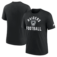 Men's Nike Black Las Vegas Raiders Favorable Timeline Tri-Blend T-Shirt