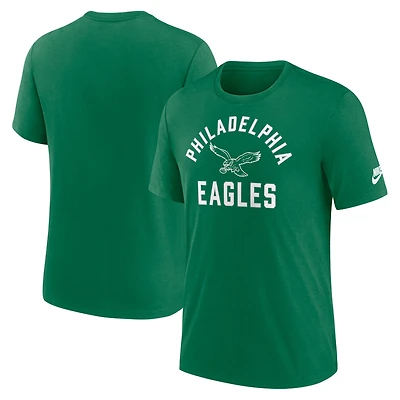 Men's Nike Midnight Green Philadelphia Eagles Favorable Timeline Tri-Blend T-Shirt
