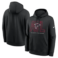 Men's Nike Black Atlanta Falcons Busted Play Club Fleece Pullover Hoodie