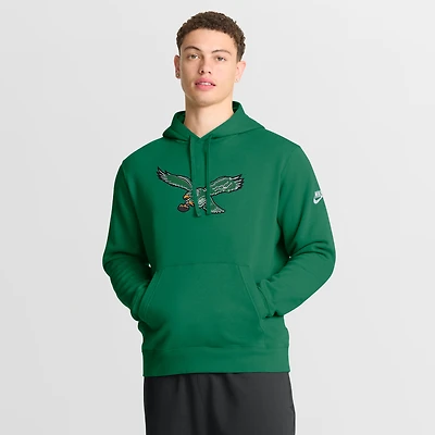 Men's Nike Kelly Green Philadelphia Eagles Club Fleece Pullover Hoodie