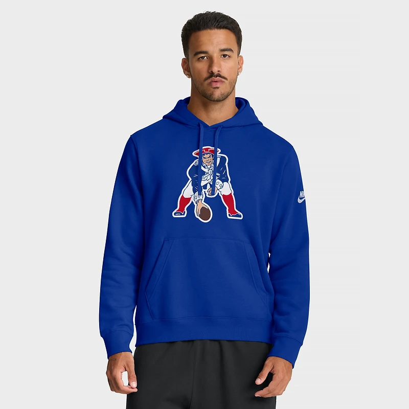 Men's Nike Royal New England Patriots Club Fleece Pullover Hoodie