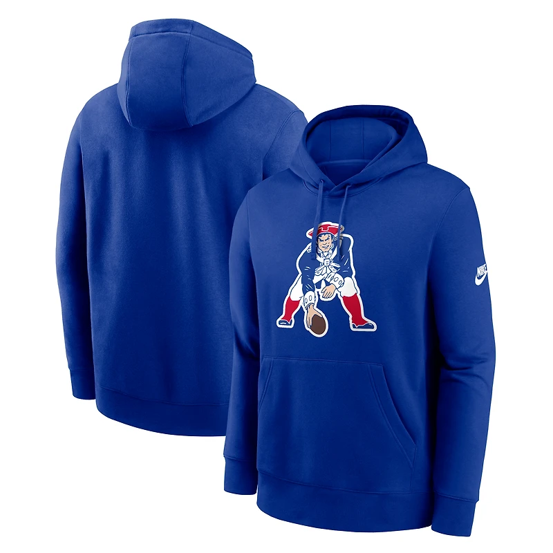 Men's Nike Royal New England Patriots Club Fleece Pullover Hoodie
