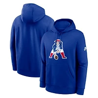 Men's Nike Royal New England Patriots Club Fleece Pullover Hoodie