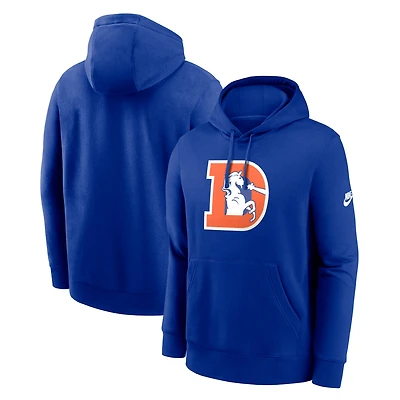 Men's Nike Royal Denver Broncos Club Fleece Pullover Hoodie