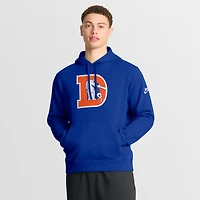 Men's Nike Royal Denver Broncos Club Fleece Pullover Hoodie