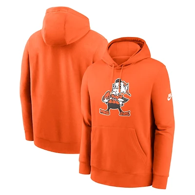 Men's Nike Orange Cleveland Browns Club Fleece Pullover Hoodie