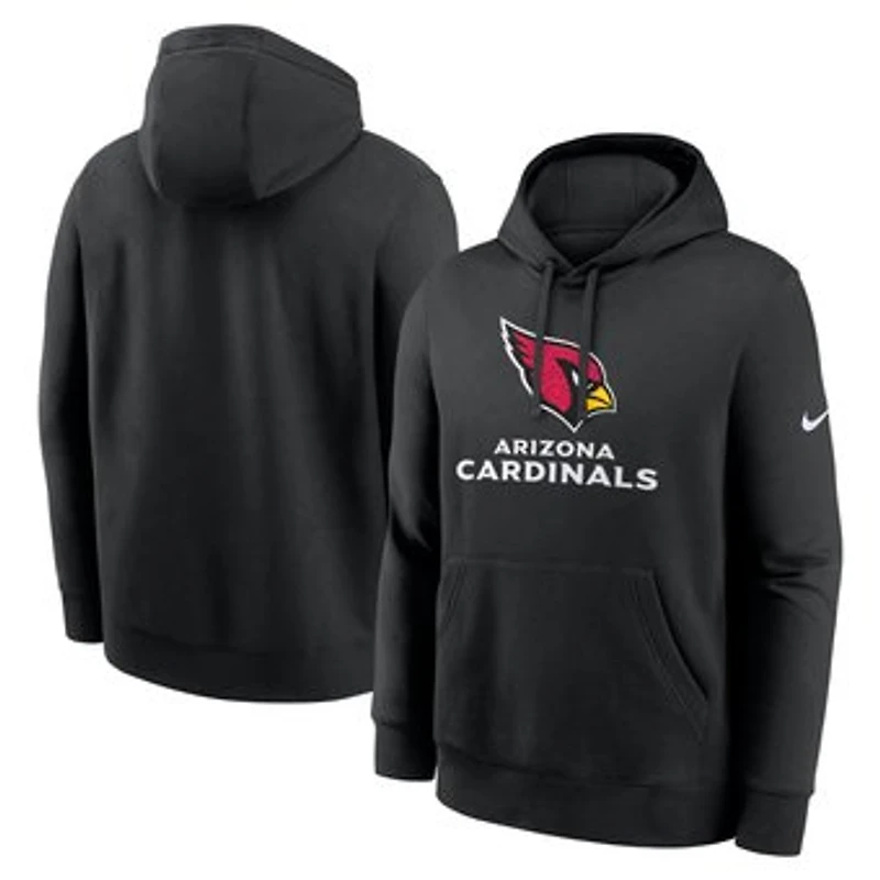 Men's Nike Black Arizona Cardinals Best Season Rewind Club Pullover Hoodie