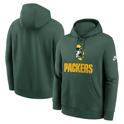 Men's Nike Green Bay Packers Best Season Rewind Club Pullover Hoodie