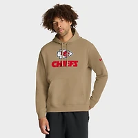 Men's Nike Tan Kansas City Chiefs Best Season Rewind Club Pullover Hoodie