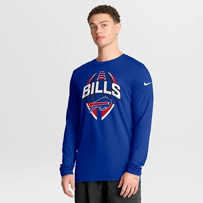 Men's Nike Royal Buffalo Bills Primetime Legend Icon Performance Long Sleeve T-Shirt