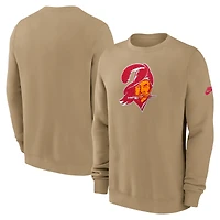 Men's Nike Tan Tampa Bay Buccaneers Swing Pass Rewind Club Pullover Sweatshirt