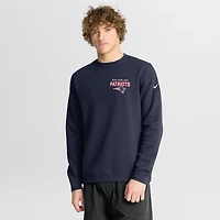 Men's Nike Navy New England Patriots Primetime Club Fleece Pullover Sweatshirt