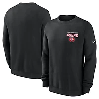 Men's Nike Black San Francisco 49ers Primetime Club Fleece Pullover Sweatshirt