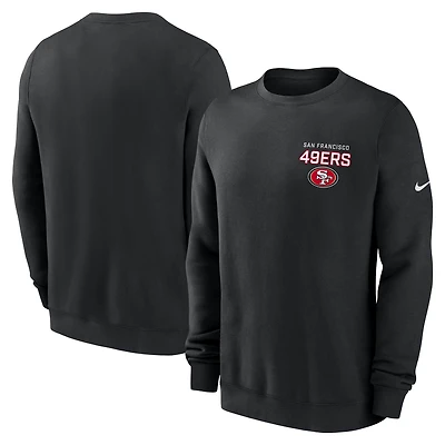 Men's Nike Black San Francisco 49ers Primetime Club Fleece Pullover Sweatshirt